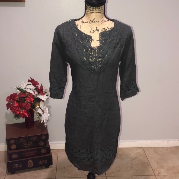 carla conti linen dress